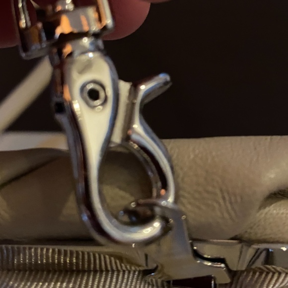 NWOT Convertible Leather Clutch - Taupe - Picture 7 of 7